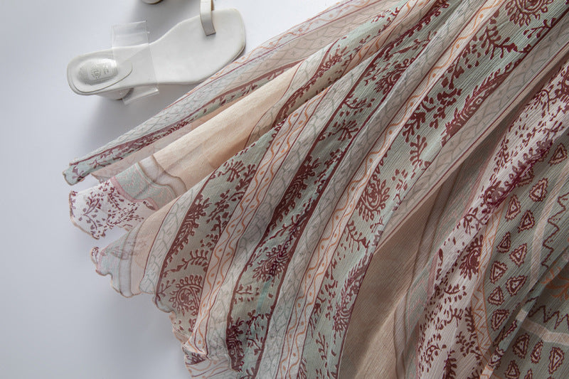 Mulberry Silk Summer Floral Dress