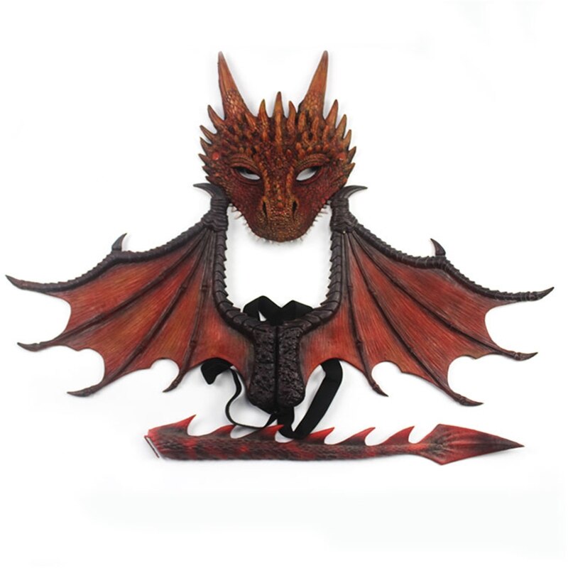 Dragon Mask, Wing and Tail Sets Cosplay Halloween Costumes