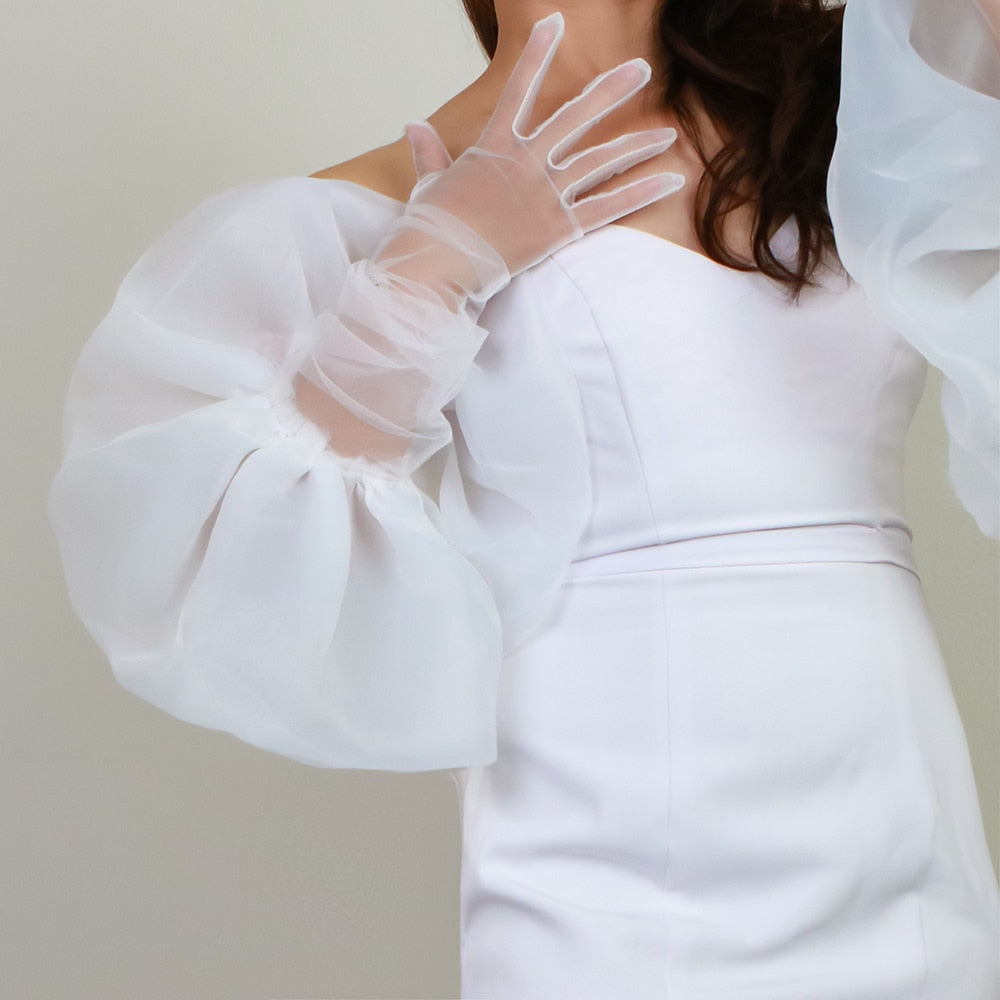 Puff Top Long Gloves