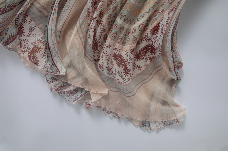 Mulberry Silk Summer Floral Dress