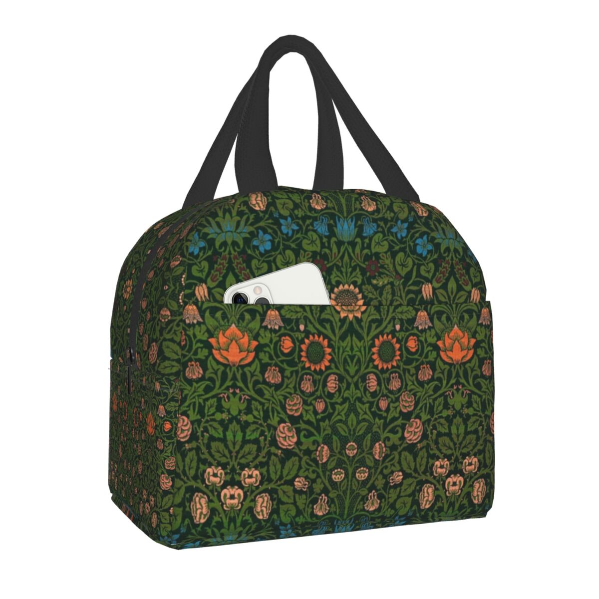 William Morris Print Thermal Insulated Lunch Bag