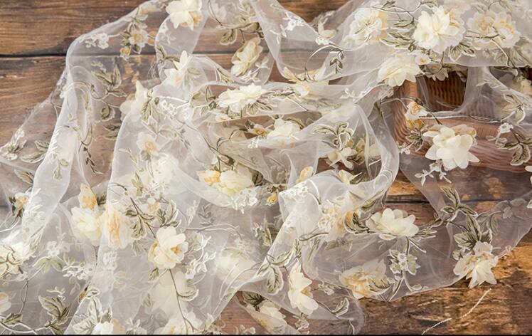 Spring Flowers Removable Puff Sleeves