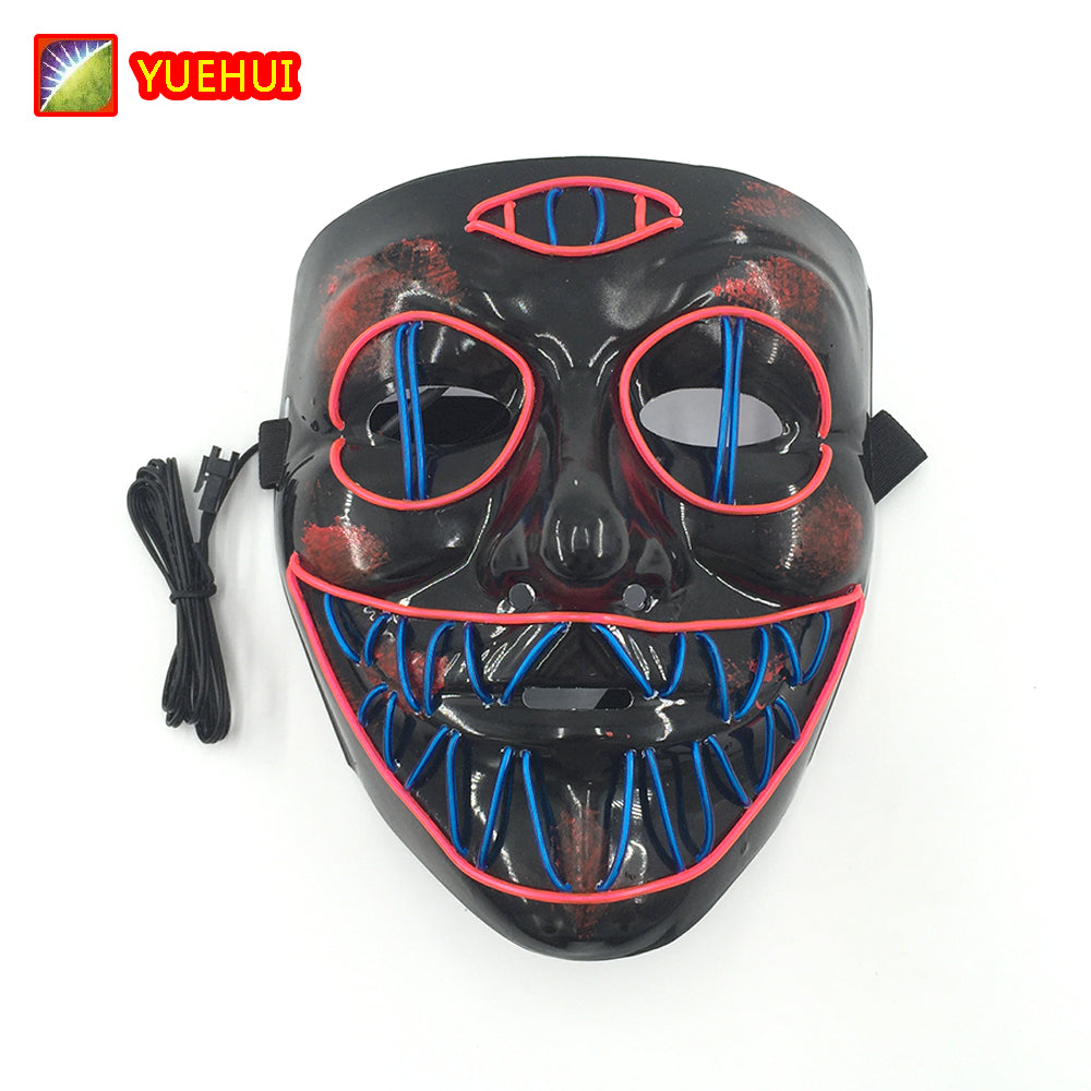 Glowing Cosplay LED Joker Masks