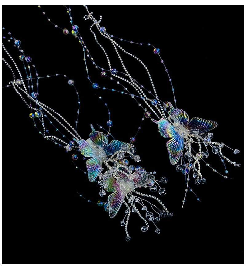 Mermaid Headdress Water Effect Transparent Crystal Headwear
