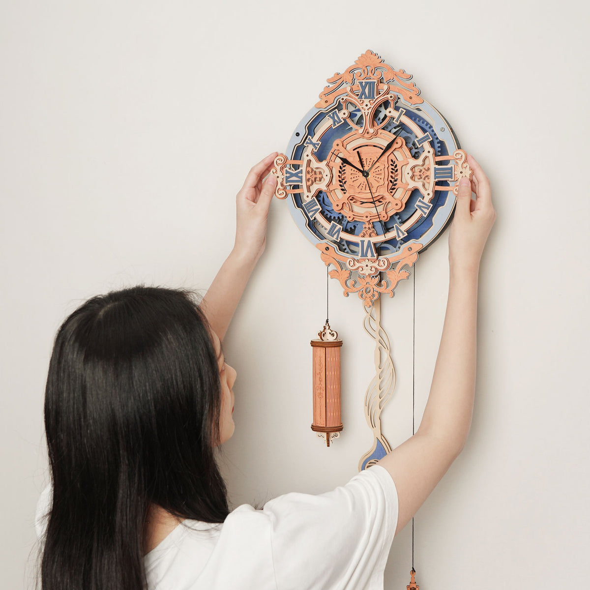 Medieval Carolingian Wall Clock DIY 3D Wooden Model Kit