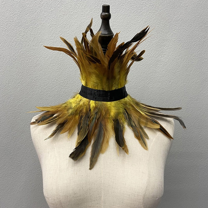 Rooster Feather Choker