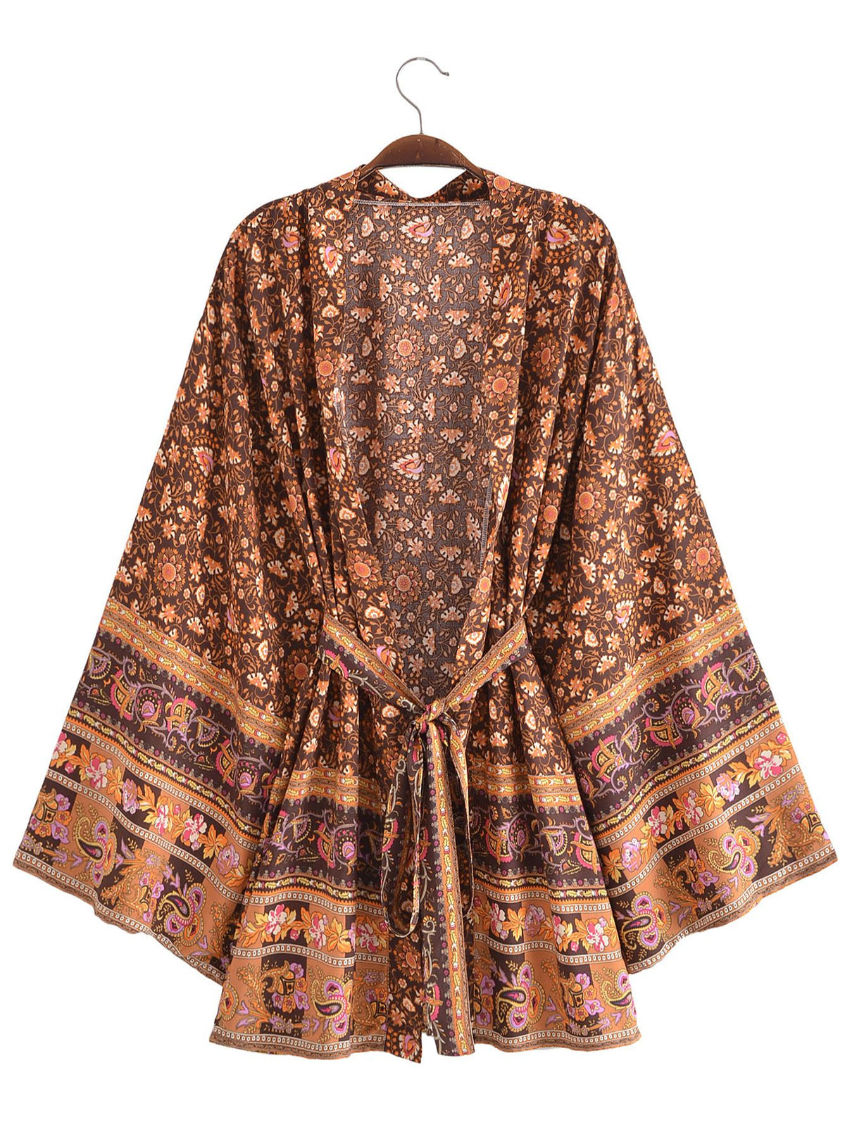River Moss Boho Short Kimono