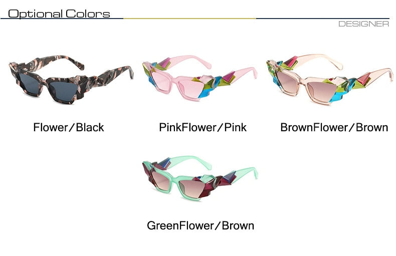 Franny's Fragmented Cat eye Sunglasses