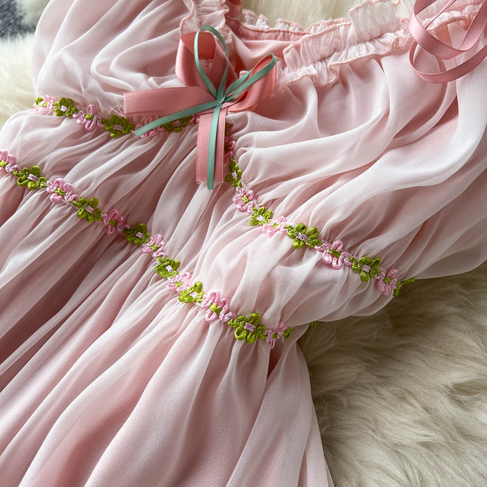 Spring Fae Pink Garden Party Dress