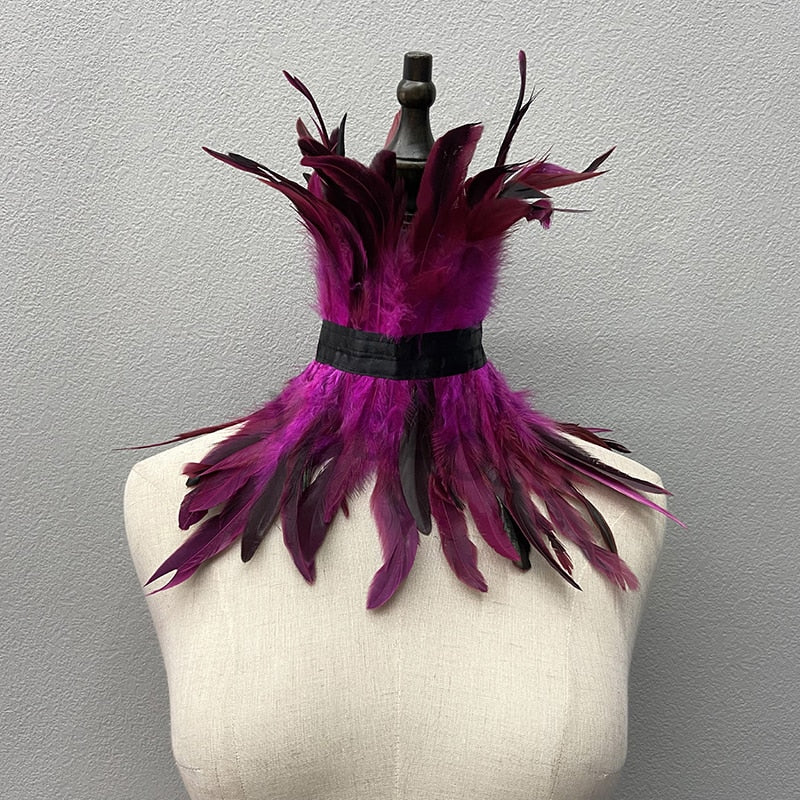 Rooster Feather Choker