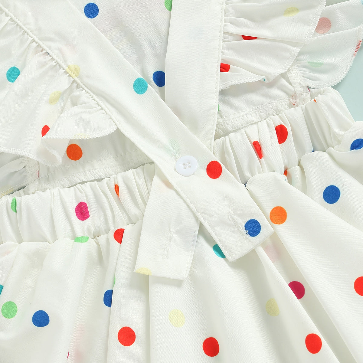 Rainbow Baby Girls Summer Romper Dress