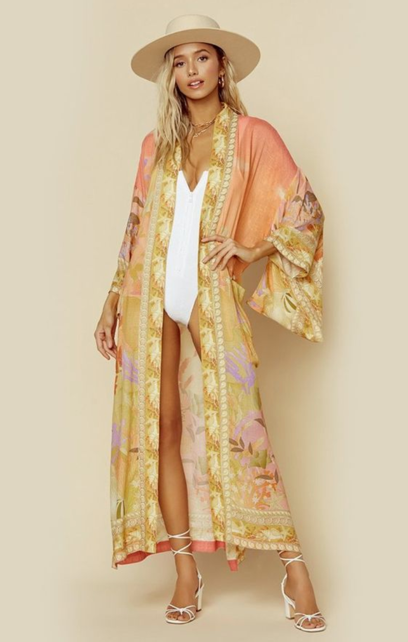 Mermaid Coral's Kimono