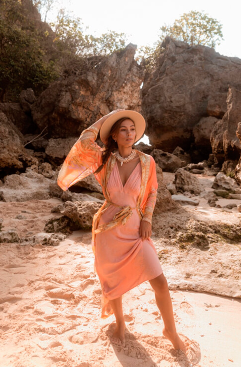 Mermaid Coral's Kimono