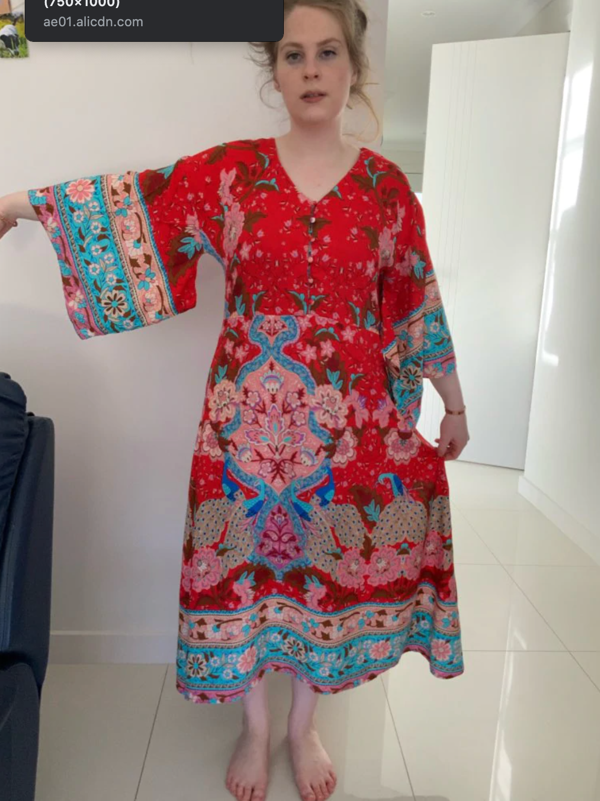 Boho Maxi Kimono Dress