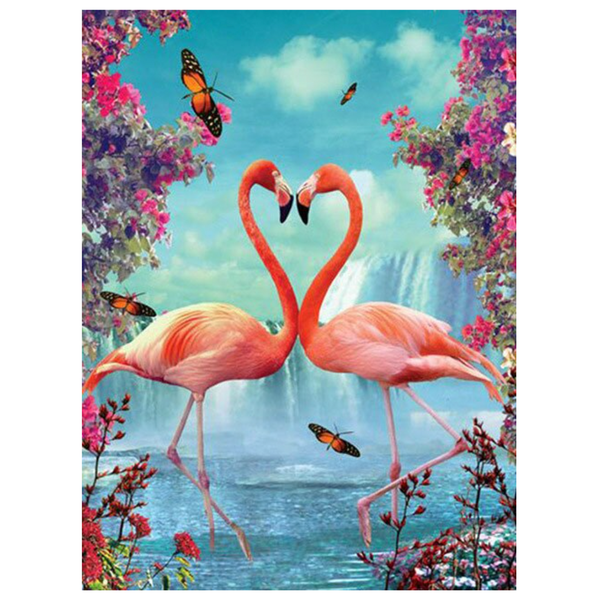 Flamingos DIY Crystal Mosaic Painting