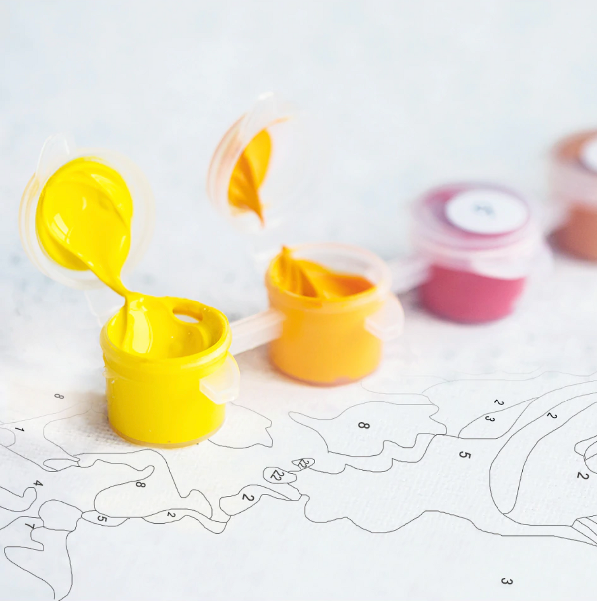 DIY Paint By Numbers Oceanscape Wall Art