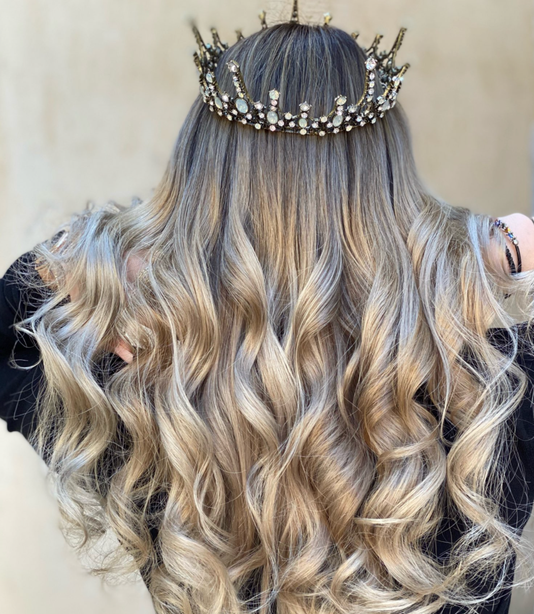 Full Baroque Vintage Crystal Black Crown.