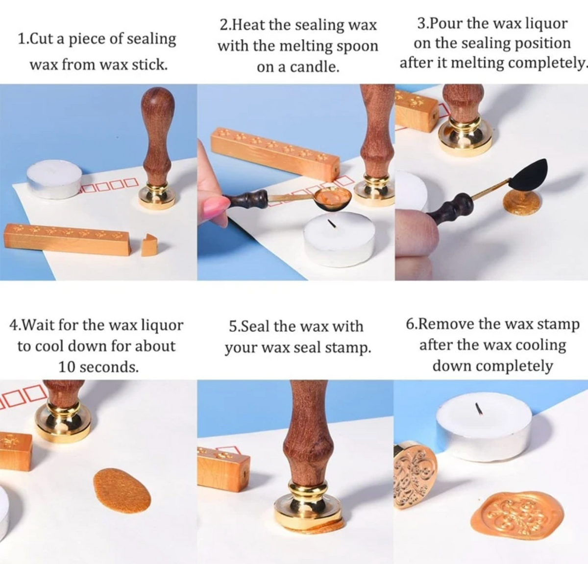 Hot Wax Seal Stamp Spoon