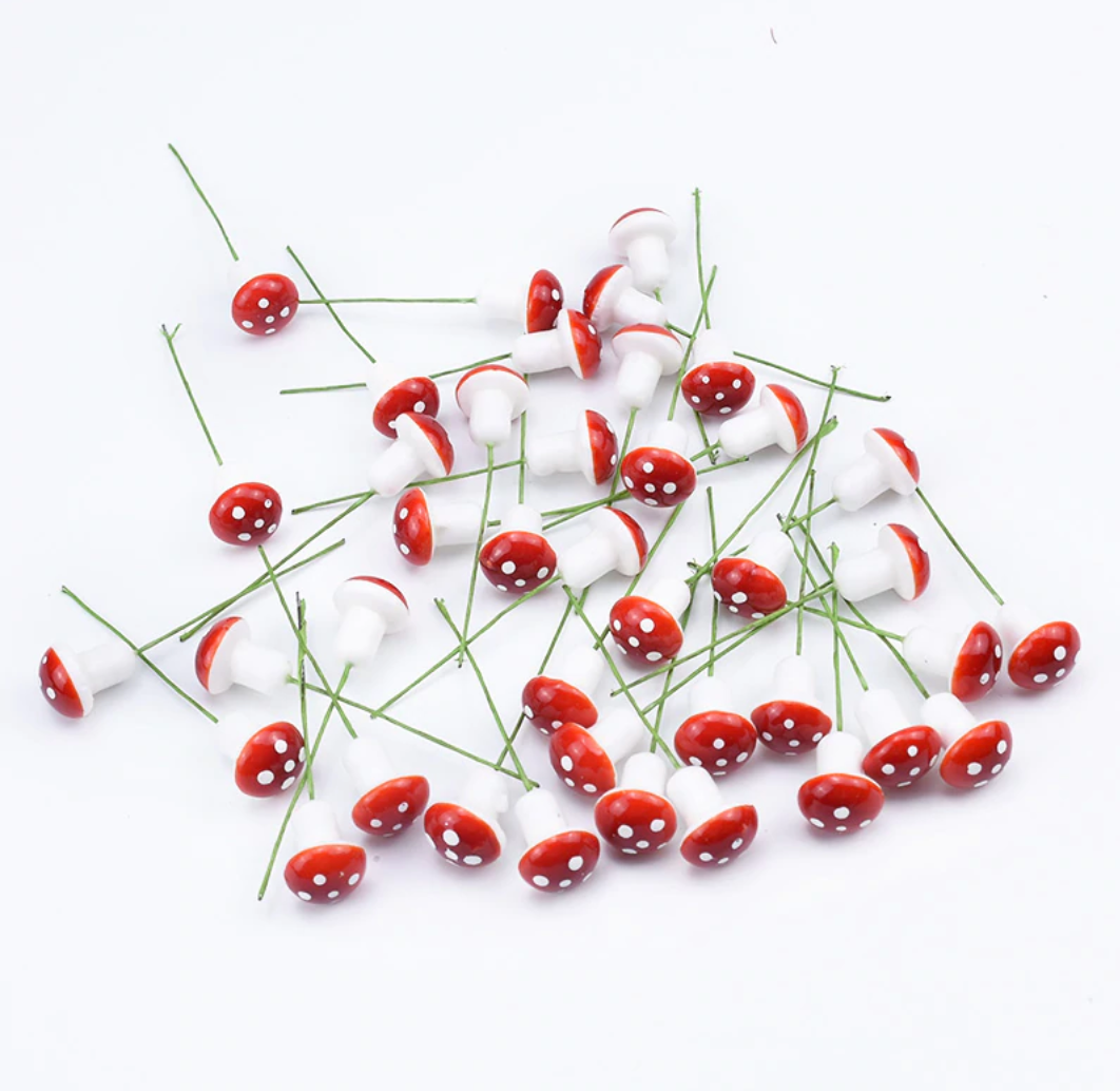 🍄 Ten, Thirty or FIFTY Red Mushroom Picks 🍄