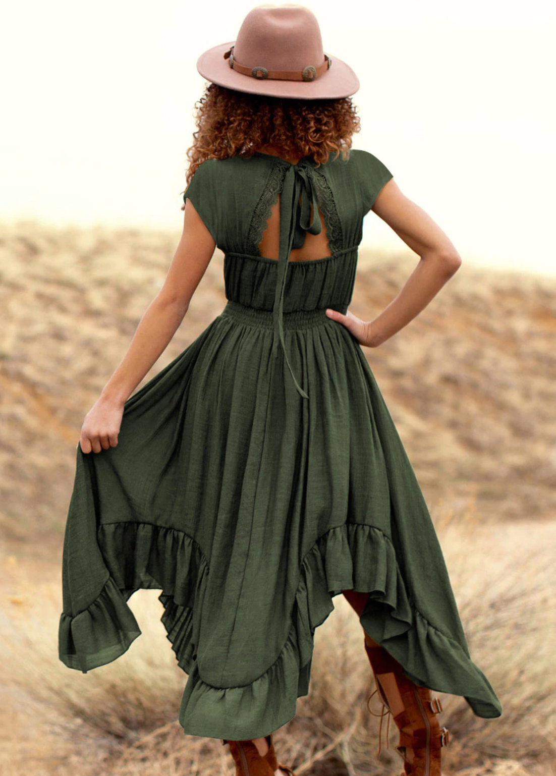 Girls Cotton Lace Boho Maxi Dresses 6-14y