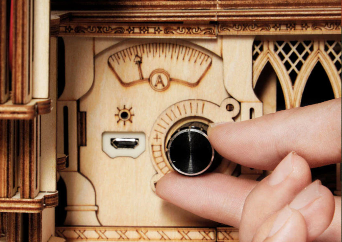 DIY Hand Crank Gramophone Wooden Model Kits