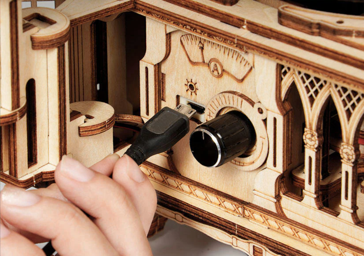 DIY Hand Crank Gramophone Wooden Model Kits