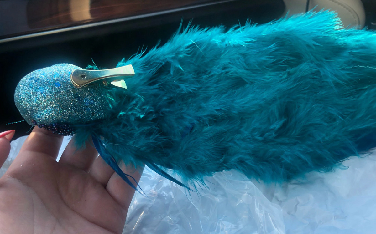 Christmas Peacock Tree Toppers Decoration
