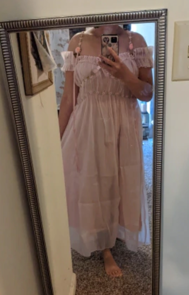 Spring Fae Pink Garden Party Dress