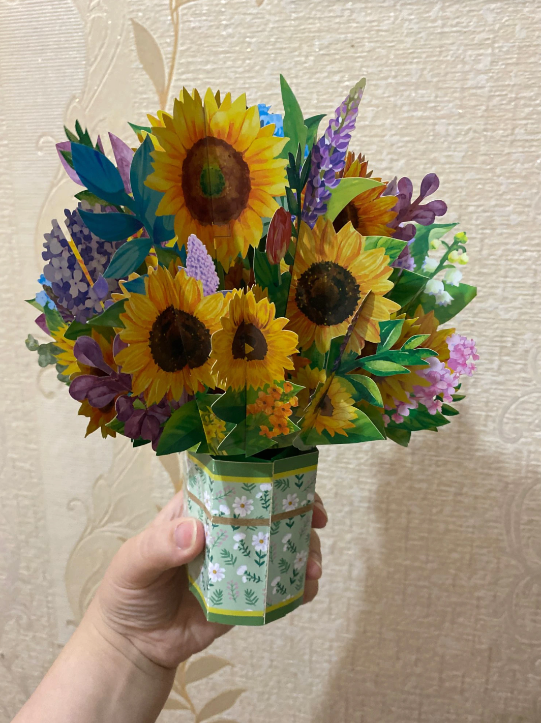 Pop-Up Flower Card 3D Greeting Card