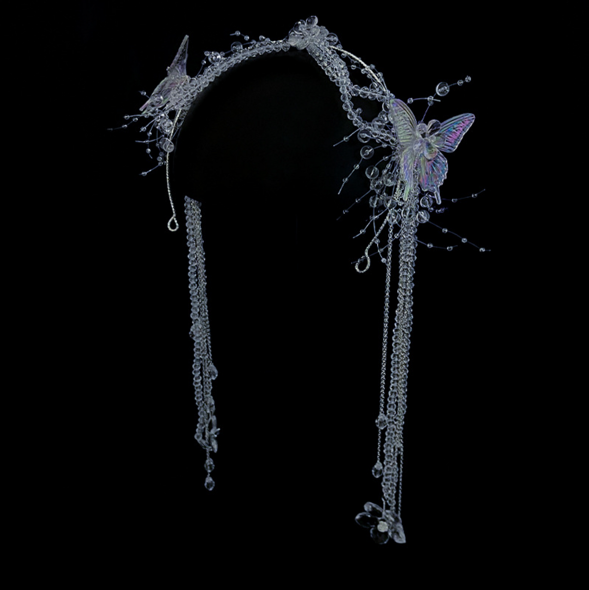 Mermaid Headdress Water Effect Transparent Crystal Headwear