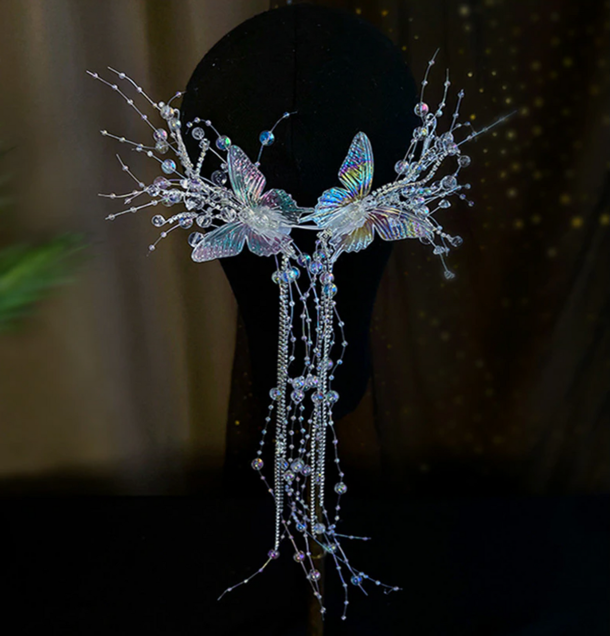 Mermaid Headdress Water Effect Transparent Crystal Headwear