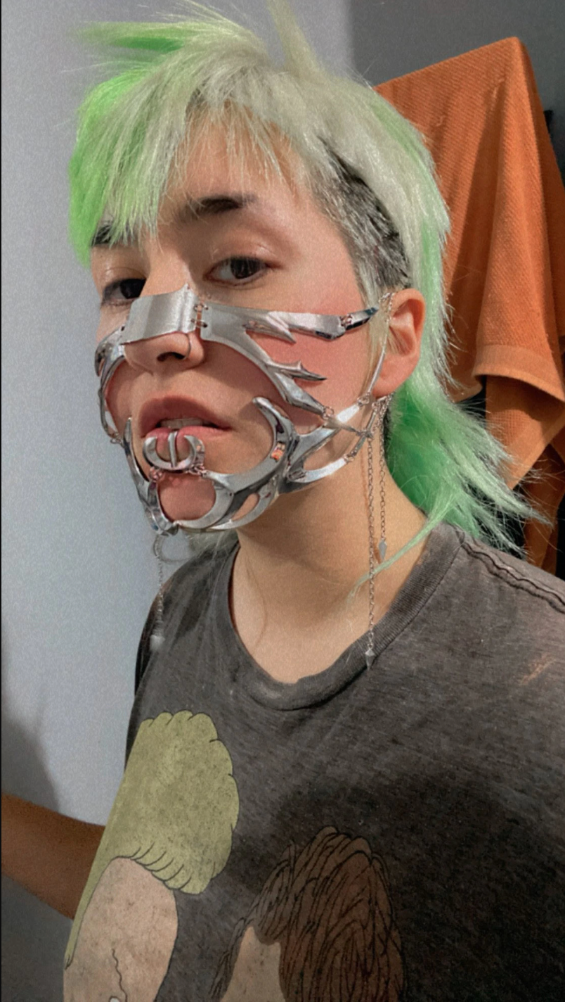Goth-Punk Titanium Mask