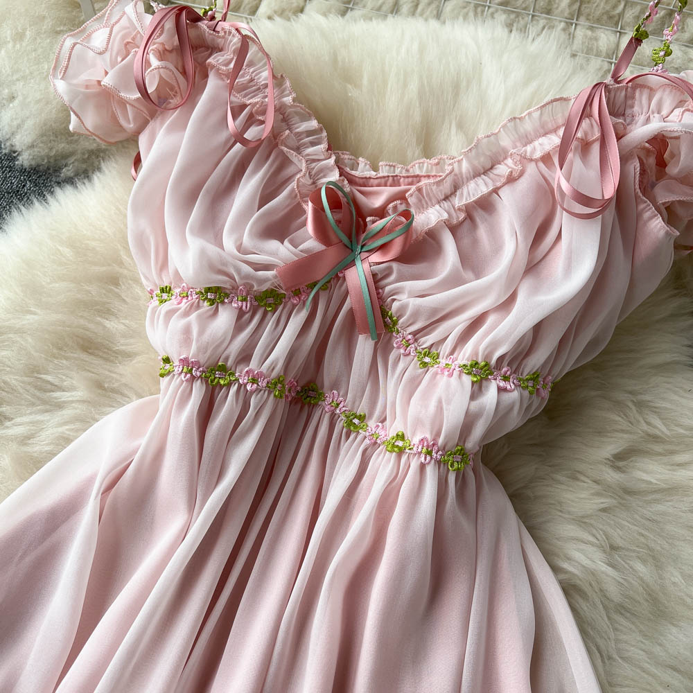 Spring Fae Pink Garden Party Dress