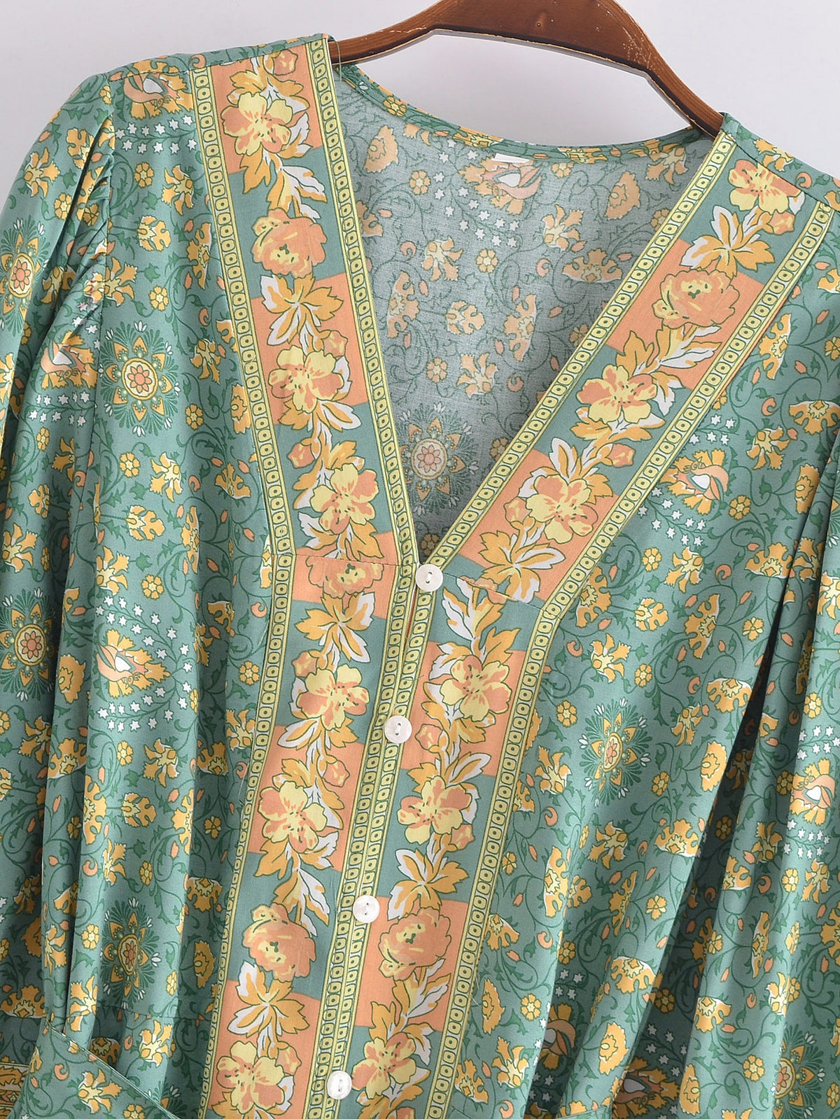 River Moss Boho Maxi Dress