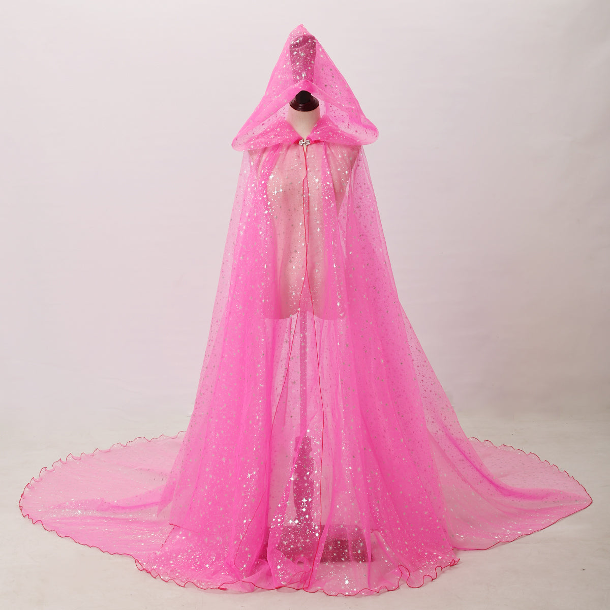 Starry Stars Tulle Hooded Cloaks