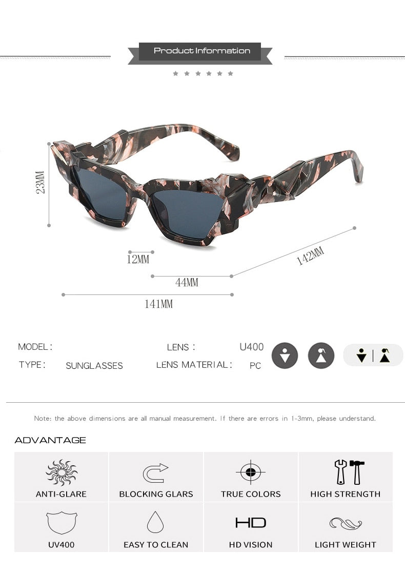 Franny's Fragmented Cat eye Sunglasses
