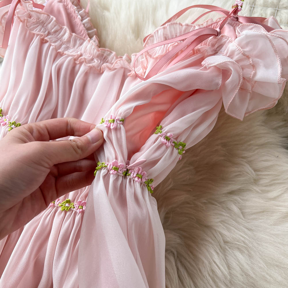 Spring Fae Pink Garden Party Dress