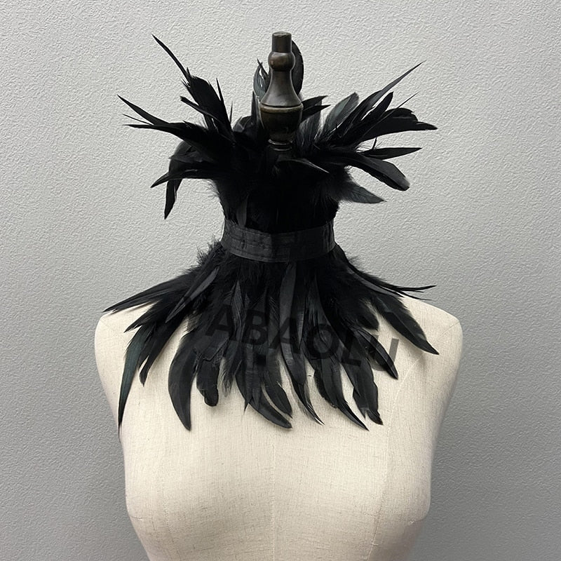Rooster Feather Choker