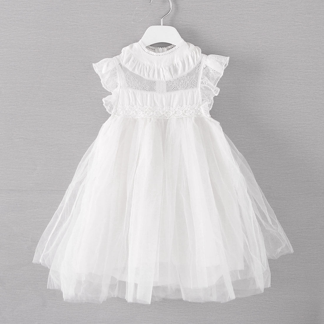 Girls Summer Flower Tulle Lace Dress Photoshoot Dress