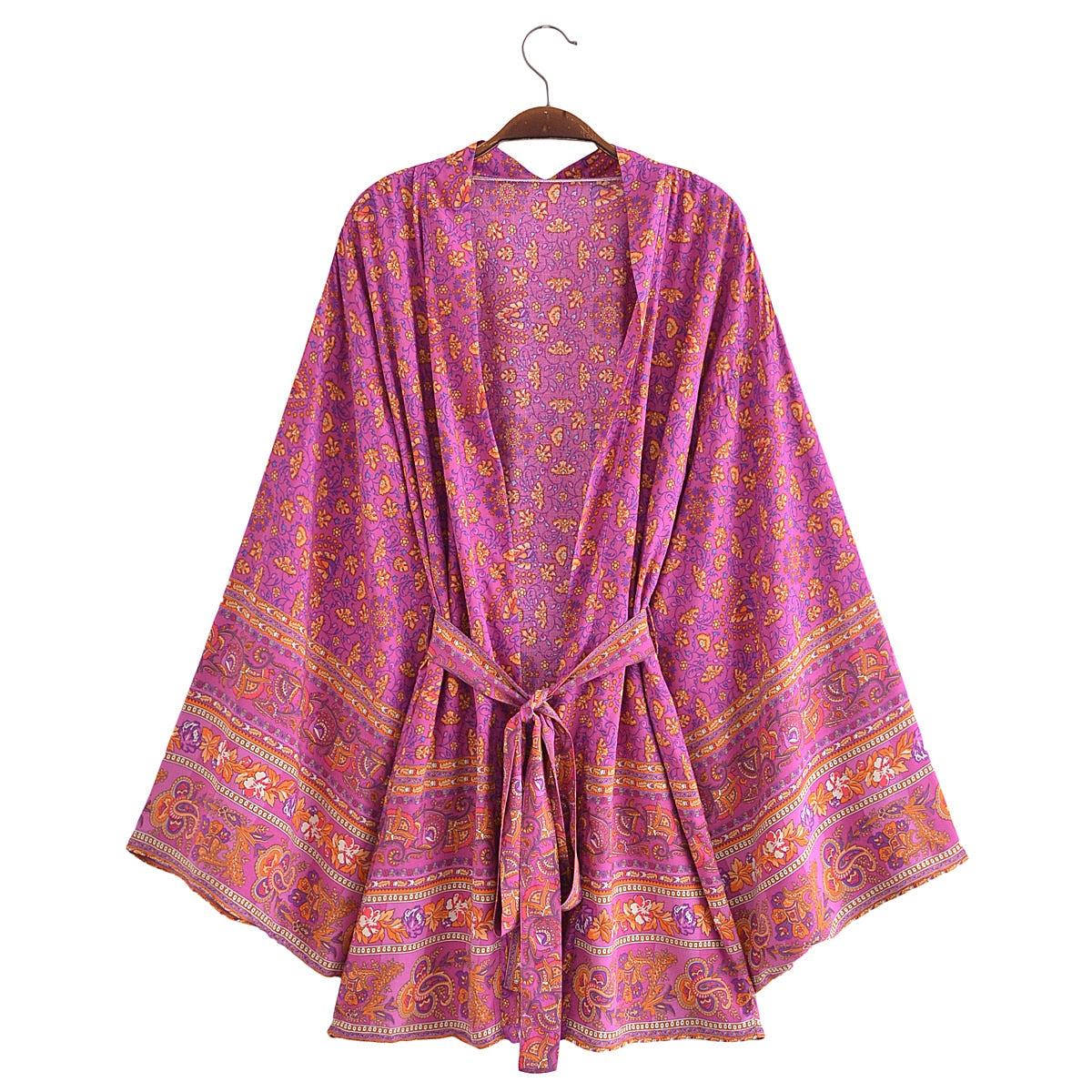 River Moss Boho Short Kimono