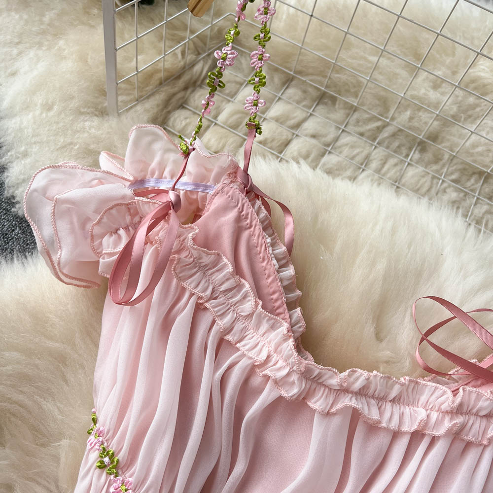 Spring Fae Pink Garden Party Dress