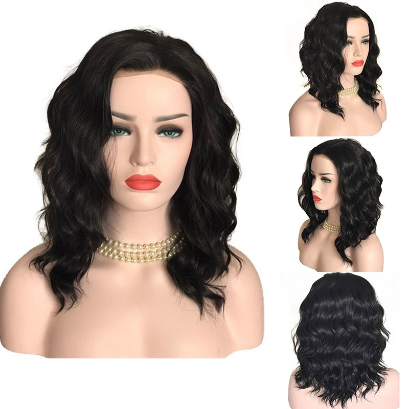 Curly’s Lace Front Short Bob Wigs