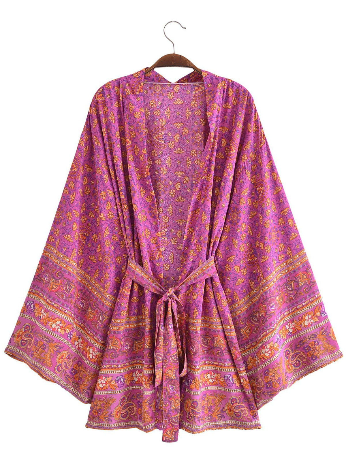 River Moss Boho Short Kimono