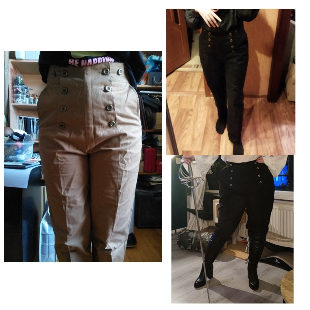Steampunk Fall Front Trousers