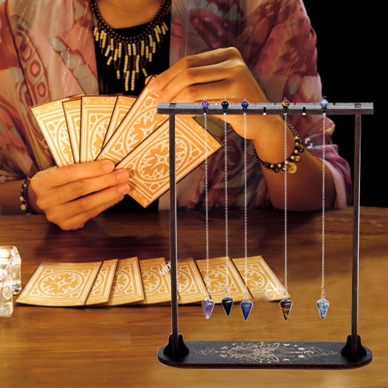 Wooden Crystal Pendulum Display Frame