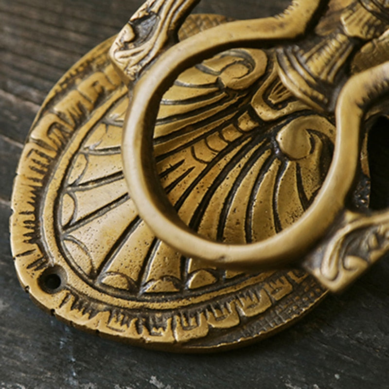 Victorian Brass Owl Door Knocker