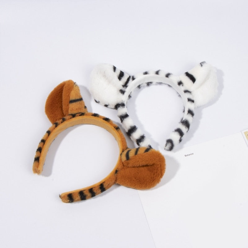 Plush Animal Ears Headband Costume Prop