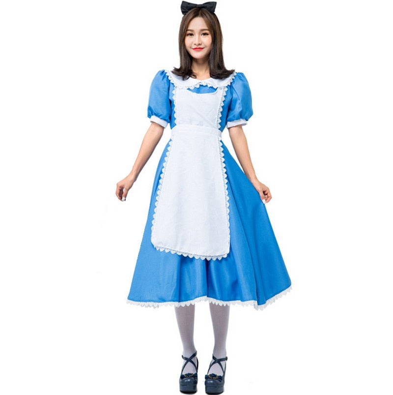 Alice In Wonderland Costume Adult Kids Cosplay