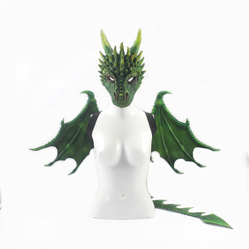 Dragon Mask, Wing and Tail Sets Cosplay Halloween Costumes