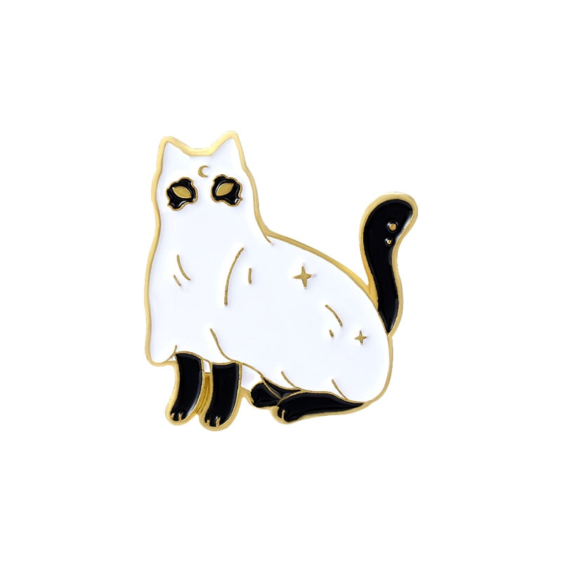 Halloween Cats Enamel Pins